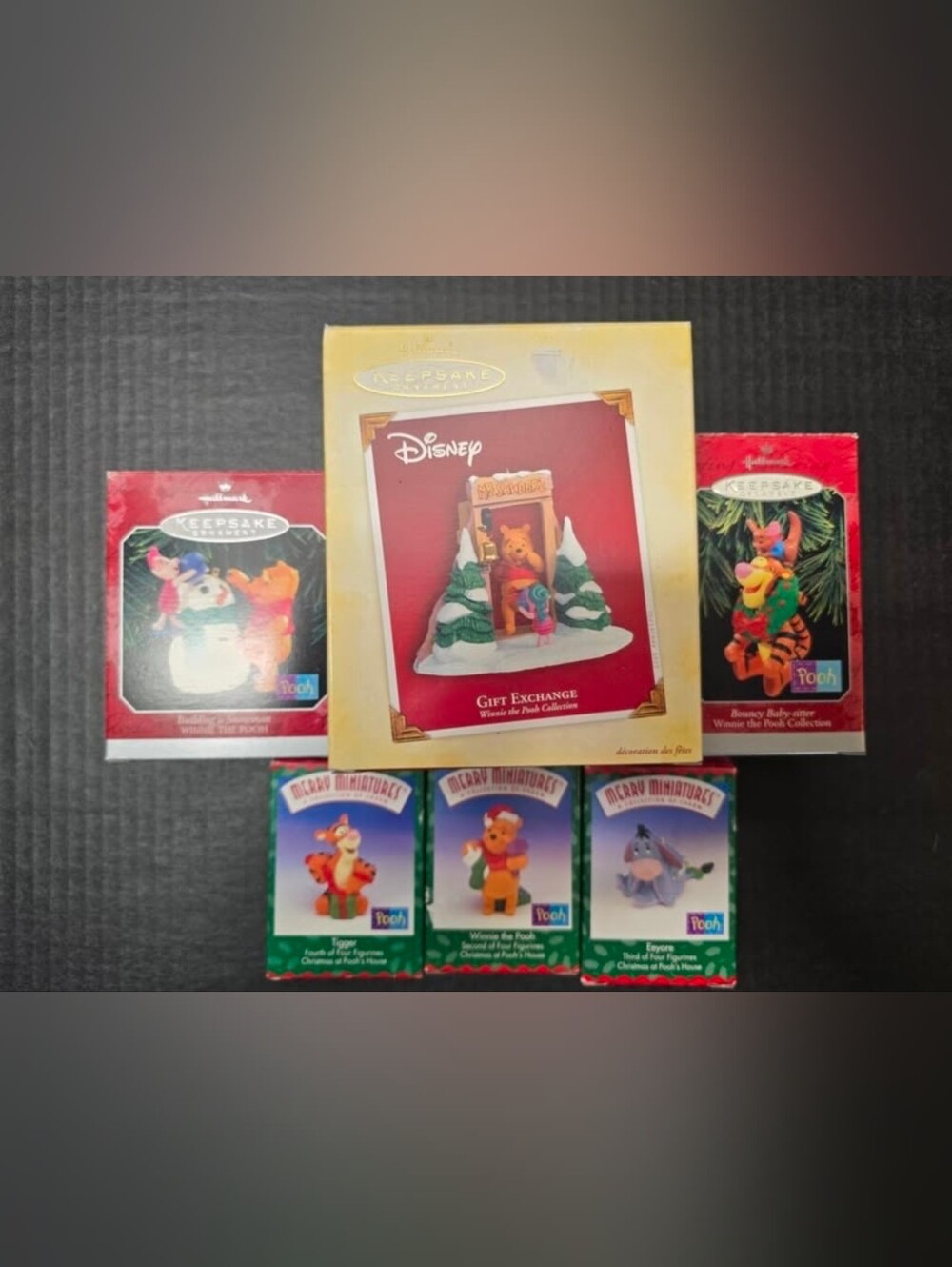 Hallmark Keepsake Ornaments Disney Assorted Characters LOT OF 6